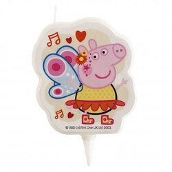 BOUGIE ANNIVERSAIRE 2D PEPPA PIG 7,5CM