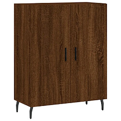 Maison Chic Buffet,Meuble de Rangement,commode pour salon,Cuisine chêne marron 69,5x34x90 cm bois d'ingénierie -MN76497