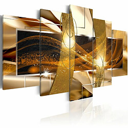 Paris Prix Tableau Imprimé Golden Lava 50 x 100 cm 