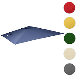 Mendler Revêtement pour parasol de luxe HWC-A96, revêtement de remplacement, 3,5x3,5m (Ø4,95m) polyester 4kg ~ bleu