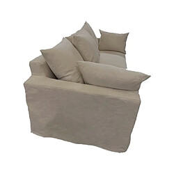 UB DESIGN SALON Salon tissu Boheme 4 places 197cm - coloris taupe