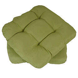 Mendler 2x coussin Dublin, coussins de chaise, 43x41x3cm ~ vert clair 