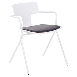 Acheter Beliani Chaise de salle à manger Set de 2 Noir blanc MANSON