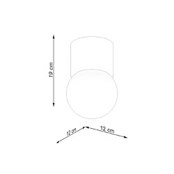 Sollux Downlight moderne monté en surface en bois de 19 cm 1x G9 pas cher