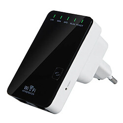 Yonis Amplificateur WiFi 300Mbps Amplificateur Wifi Répéteur Ethernet Rj45 Portable Routeur Sans Fil 300Mbps Noir YONIS