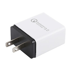 Wewoo Chargeur 2.1A 3 ports USB rapide de voyage, prise américaine (noir)