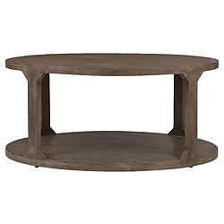 WOMO-DESIGN Table basse de salon table d'appoint ronde moderne bout de canapé bois naturel