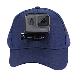 Wewoo Pour GoPro HERO6 / 43225 bleu foncé Session / 4 Session / 43163 + / 3/2/1, Xiaomi et autres caméras d'action Baseball Hat avec J-Hook Boucle de fixation vis