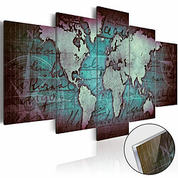 Paris Prix Tableau sur Verre Acrylique Acrylic Prints – Bronze Map II 100 x 200 cm