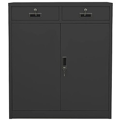 vidaXL Armoire de bureau Anthracite 90x40x102 cm Acier