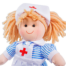 Avis Bigjigs Toys Poupée douce Nurse Nancy, 28cm de haut