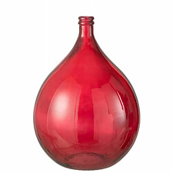 Paris Prix Vase Design en Verre Penisola 56cm Rouge