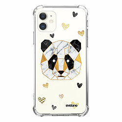 Evetane Coque iPhone 11 silicone anti-choc souple angles renforcés transparente Coque iPhone 11 anti-choc souple angles renforcés transparente Panda Géométrique Evetane