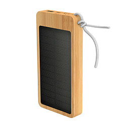 Magneticland Batterie externe solaire 10000mAh Bambou pas cher