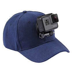 Wewoo Pour GoPro HERO6 / 43225 bleu foncé Session / 4 Session / 43163 + / 3/2/1, Xiaomi et autres caméras d'action Baseball Hat avec J-Hook Boucle de fixation vis 