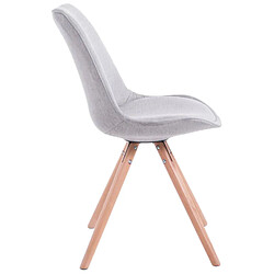 Avis Decoshop26 4 chaises de salle à manger style scandinave en tissu gris clair pieds rond en bois clair CDS10349