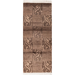 Vidal Tapis de couloir en laine 201x79 brun Darya 