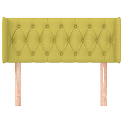 Avis Maison Chic Tête de lit scandinave avec oreilles,meuble de chambre Vert 93x16x78/88 cm Tissu -MN79801