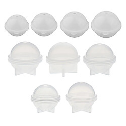 9 Tailles Moule Silicone de Boule Bricolage pour Fabrication de Bijoux de Moulage de Résine Moule de Bougie Forme Sphère Boule