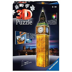 Ravensburger Big Ben - Night Edition - Puzzle 3D 216 piAces pour enfants et adultes - La technologie Easy click signifie que les piAces semboAtent parfaitement 