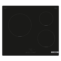 Table de cuisson à induction 60cm 3 feux noir - PUC611BB5E - BOSCH 