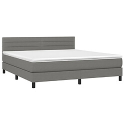 Avis Sommier à lattes,Cadre à lattes de lit et matelas et LED pour Adulte Gris foncé 160x200 cm -MN59533