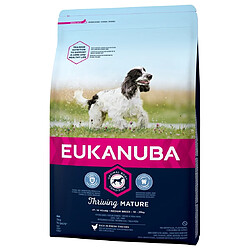 EUKANUBA Croquettes au poulet - Race moyenne - Pour chien mature senior - 15kg