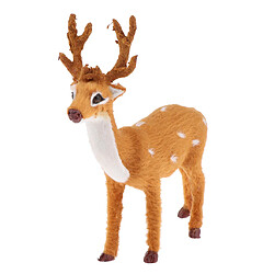 renne de noël wapiti cerf figurine ornement décor à la maison jouet cadeau 16cm pas cher