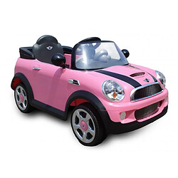 Ludendo Voiture électrique 6V Mini Cooper S coupé rose avec télécommande