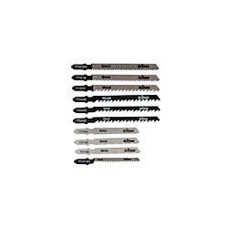 Assortiment de 10 lames universelles Bois - Métal pour scie sauteuse - 959528 - Triton