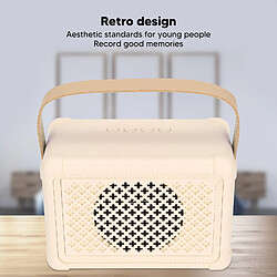 Acheter ComfortXL Enceinte bluetooth rétro hifi bass faible consommation d'énergie transmission rapide enceinte vintage multifonction jaune