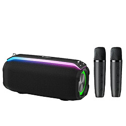 Yonis Enceinte Bluetooth Portative 20W Smart TWS Double Micro Qualité Sonore HD Enceinte Bluetooth Portable 20W TWS Son HD Micro Double Noir YONIS