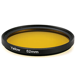 Wewoo Filtre jaune pour GoPro HERO 4 / 3+ 52mm rond cercle couleur UV de lentille