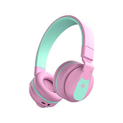 Yonis Casque Audio Bluetooth Enfant Adulte Bleu Casque Audio Bluetooth 5.0 Réducteur De Bruit Pour Enfants Et Adultes 25h Autonomie Pink YONIS