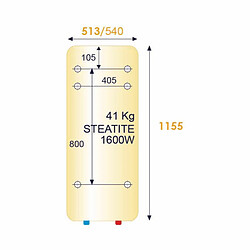 Avis Chauffe eau électrique vertical mural STÉATIS 150L THERMOR 251178