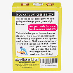 Avis Universal Taco de Noël, chat, chèvre, fromage, pizzas, jeux de pizzas pour enfants, jeux de fêtes pour adultes.