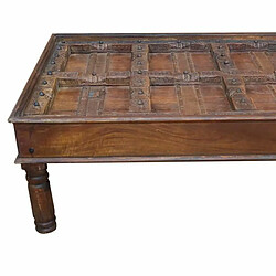 Acheter Table Basse Alexandra House Living Marron Bois Recyclé 100 x 47 x 170 cm