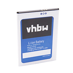 vhbw Li-Ion batterie 3000mAh (3.8V) pour téléphone portable mobil smartphone HomTom HT37