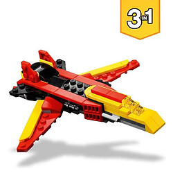 Avis LEGO 31124 Creator 3 en 1 Le Super Robot, Se Transforme en Dragon et en Avion a Réaction, Créatif Pour les Enfants de 7 Ans et