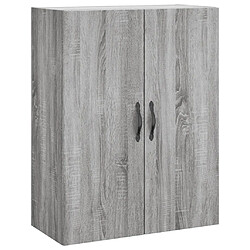 Maison Chic Armoire murale,Meuble de Rangement pour salon,cuisine sonoma gris 69,5x34x90 cm bois d'ingénierie -MN65495