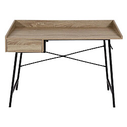 Avis Mendler Table de chevet HWC-J97, table de maquillage, tiroir structure 3D 98x114x60cm MVG-certifié ~ aspect chêne