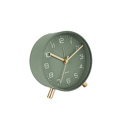 Karlsson Horloge réveil en métal Lofty - Diam. 11 cm - Vert