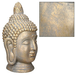 Acheter Ecd Germany Statue tête de Bouddha 74,5 cm aspect bronze en polyrésine Yoga Feng-Shui Reiki