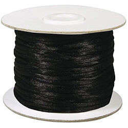 Rayher Cordon de satin Noir 2 mm x 50 m