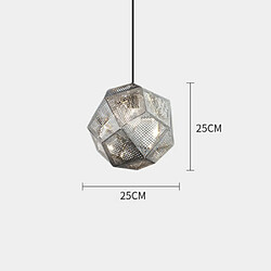 Universal Lustre en acier inoxydable en métal à facettes neuf lumières éclairage géométrique salle à manger chambre escalier lustre