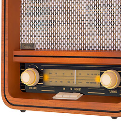 Acheter Radio Rétro AM / FM, Bluetooth, Tuner Manuel, Port USB, Boîtier en Bois Vintage, , Marron, Camry, CR1188