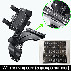 Porte-voiture Support Support 720 Degrees Rotation Support Universal Car Mobile Phone Stand With Stationing Card Produits automobiles | Support Universal Car