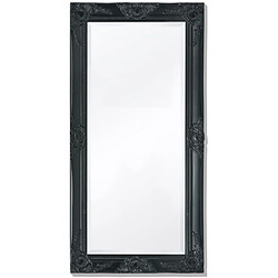 Maison Chic Miroir mural style baroque | Miroir Décoration pour Maison Salle de Bain 100x50 cm noir -GKD37297