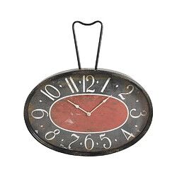 Aubry Gaspard Horloge rétro en métal et verre.