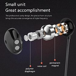 Avis Wewoo Ecouteurs Stéréo Basse Eardphones avec micro mains libres Gaming pour téléphones mobiles Samsung Xiaomi (Noir)